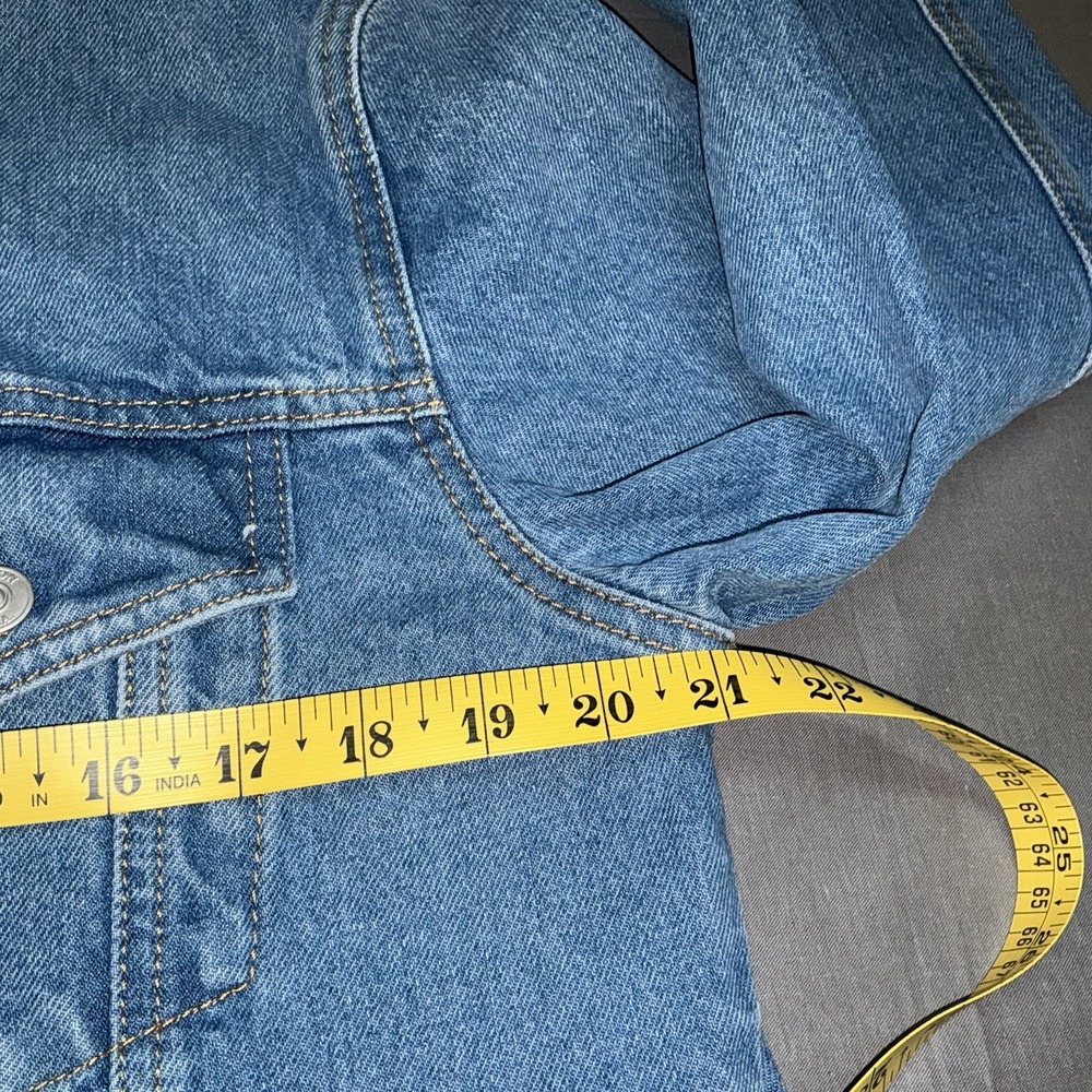 Hudson Los Angeles Denim Button Up Jean Trucker Jacket Women's Size XL/1X NEW - Picture 7 of 11
